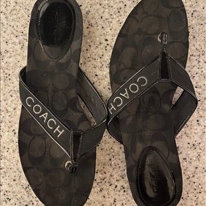 COACH Flip Flops Size 9